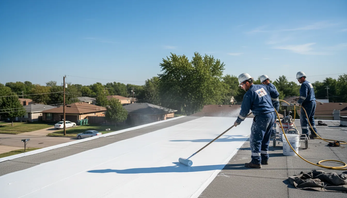 Commercial roof coating in Springtown, PA near me